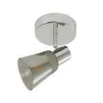 APLIQUE SEÑORIAL 1LUZ NIQUEL