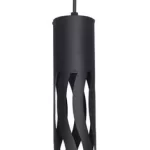 COLGANTE TUBO GU10 30CM NEGRO