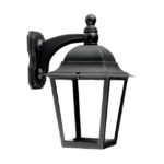 FAROL CHAPA PARED 4CARAS NEGRO