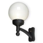 FAROLA GLOBO LACADA NEGRA