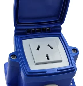TOMA CAPSULADO 10A EXT AZUL