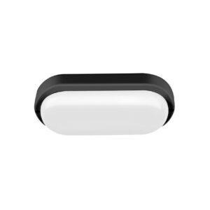 TORTUGA OVAL NEGRA 12W 6500K