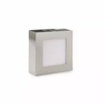 PANEL 6W EXT CUAD 3000K NIQUEL